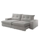 Ver imagem 5 de Sofá Athenas Linho 02 Módulos 80 Cm B25cm Meu Sofá Online A230 Linho Cinza