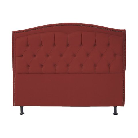 Cabeceira King 195 Cm para Cama Box Diana Suede Vermelho - Fina Mobília