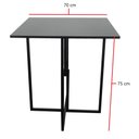 Ver imagem 3 de Mesa Jantar Prime Compacta de Madeira 4 Cadeiras Preta BF Decor