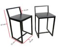 Ver imagem 4 de Mesa Jantar Prime Compacta de Madeira 4 Cadeiras Preta BF Decor