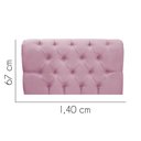 Ver imagem 2 de Painel Cabeceira Estofada Paris 140cm Cama Box Casal Suede Rosa Bebe- Mabe Magazine