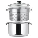 Ver imagem 1 de Espagueteira 7,2 Litros 3 Peças Escorredor Tampa Panela