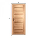 Ver imagem 5 de Kit Porta de Madeira Direita 213cmx84,5cmx12cm Pe28 Esel