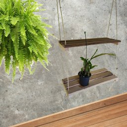 Jardim Vertical 2 andares Prateleira Suspensa - 2