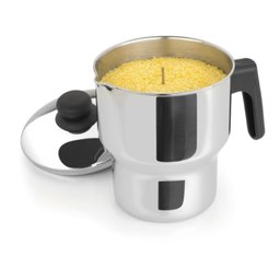 Cuscuzeira Fervedor Pequena 1,3 Litros Aço Inox - 1