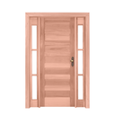 Ver imagem 2 de Kit Porta de Madeira 2 Vitrôs 213cmx156cmx12cm Pe28 Esel Abertura Esquerda