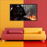 Quadro Decorativo Star Wars Darth Vader Com Moldura 02 - 1