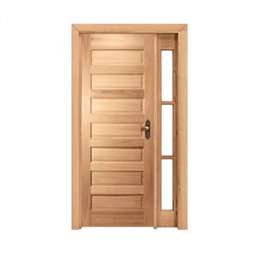 Kit Porta de Madeira Vitrô Esquerda 213cmx110cmx12cm PE28 Esel - 2