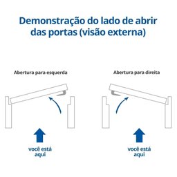 Kit Porta de Madeira Vitrô Esquerda 213cmx110cmx12cm PE28 Esel - 4