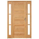 Ver imagem 1 de Kit Porta de Madeira Pe28 Paris 2 Vitrôs Esel 213 x 136 x 12cm