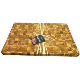 Tabua Carne Churrasco / Prancha Corte Teca 58,5cm X 38cm - 2