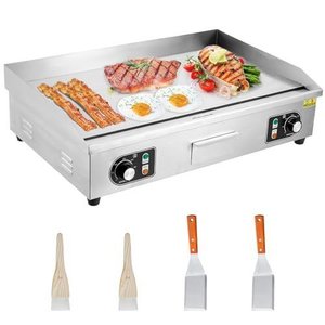 Takywep Chapa Elétrica 14 Pol 1500w Aço Inox Prata Antiaderente
