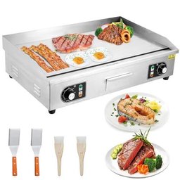 Takywep Chapa Elétrica 14 Pol 1500w Aço Inox Prata Antiaderente - 3