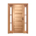 Ver imagem 1 de Kit Porta de Madeira 2 Vitrôs Esquerda 213cmx136cmx12cm Pe28 Esel