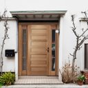 Ver imagem 4 de Kit Porta de Madeira 2 Vitrôs Esquerda 213cmx136cmx12cm Pe28 Esel