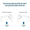 Ver imagem 5 de Kit Porta de Madeira 2 Vitrôs Esquerda 213cmx146cmx12cm Pe28 Esel