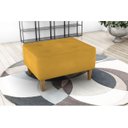 Ver imagem 2 de Puff Decorativo Piva Suede Amarelo