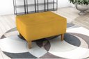 Ver imagem 2 de Puff Decorativo Piva Suede Amarelo