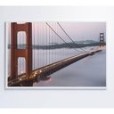 Ver imagem 3 de Quadro Ponte Golden Gate Neblina 60x40 Cm Vidro Impresso