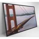 Ver imagem 6 de Quadro Ponte Golden Gate Neblina 60x40 Cm Vidro Impresso