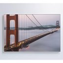 Ver imagem 1 de Quadro Ponte Golden Gate Neblina 60x40 Cm Vidro Impresso