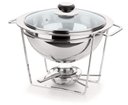 Ver imagem 1 de Panela Com Rechaud 3 Litros Com 4 Peças Todo De Aço Inox