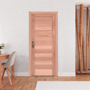 Ver imagem 2 de Kit Porta de Madeira 213CMX94,5CMX12CM PE28 Esel Abertura Esquerda Marrom