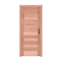 Ver imagem 1 de Kit Porta de Madeira 213CMX94,5CMX12CM PE28 Esel Abertura Esquerda Marrom