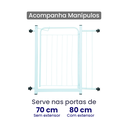 Ver imagem 5 de Portão Segurança Pet Grade Proteção 75cm Cães Bebês Gudim Portão Pet