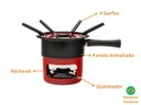 Ver imagem 4 de Aparelho de Fondue Viena 8 Peças com Queimador Forma Vermelho