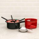 Ver imagem 2 de Aparelho de Fondue Viena 8 Peças com Queimador Forma Vermelho