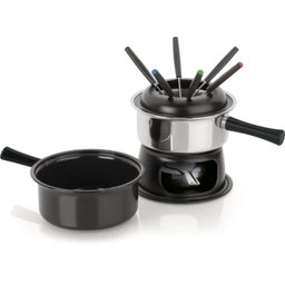 Conjunto Fondue Preto 2 Panelas Uma Esmaltada Para Doce - 1