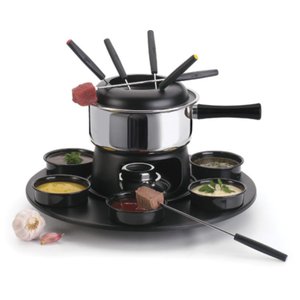 Conjunto De Fondue 18 Peças Panela De 1,4 Litros