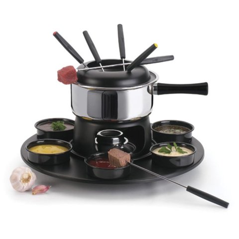 Conjunto De Fondue 18 Peças Panela De 1,4 Litros