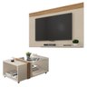 Conjunto Sala De Estar Painel Para TV Com Mesa Malha Caemmun - 1