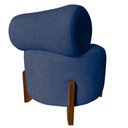 Ver imagem 4 de Kit 2 Poltronas Decorativa Mônaco Veludo Azul Marinho