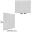 Ver imagem 3 de Cabeceira para Cama Box King 195cm Arquelis Bouclé Off White - Sallar Home