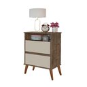 Ver imagem 3 de Mesa Cabeceira Onix Cor:canela Off White Mizza Decor Canela Off White