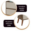 Ver imagem 5 de Mesa Cabeceira Onix Cor:Canela Off White Mizza Decor Canela Off White