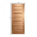 Ver imagem 3 de Porta de Madeira Folha 210cmx90cmx3cm Pe28 Esel