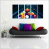 Quadro Decorativo Fitness Academias Mosaico 5 Peças G12 - 3