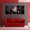 Quadro Decorativo Fitness Academias Mosaico 5 Peças G10 - 3