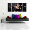 Ver imagem 2 de Quadro Decorativo Fitness Academias Mosaico 5 Peças G10