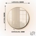 Ver imagem 3 de Espelho Redondo com Led Parede Fonte 110v/220v ou Bateria