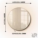 Ver imagem 2 de Espelho Redondo com Led Parede Fonte 110v/220v ou Bateria