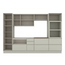 Ver imagem 4 de Cozinha Completa Fineze 7 Portas 8 Gavetas com Vidro 100% MDF Areia Hp/Cinamomo - Henn