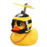 Pato Patinho Malandro Enfeite Guidao Bike Moto Sino Buzina Kit 2 Uni Sinalizaçao Oculos Cordao Capac - 7