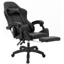 Ver imagem 1 de Cadeira Gamer Giratória Com Apoio de Pé Kelter Preta V7001x