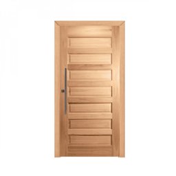 Kit Porta de Madeira Pivotante Frisada Direita 214cmx107cmx12cm PE28 Esel - 2
