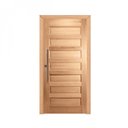 Ver imagem 2 de Kit Porta de Madeira Pivotante Frisada 214cmx107cmx12cm Pe28 Esel Abertura Direita